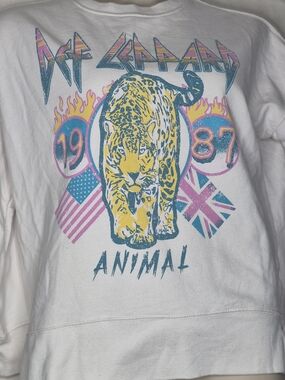 Vintage Style Def Leppard Animal 1987 Retro Band Sweatshirt